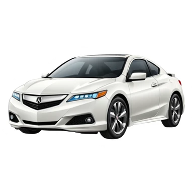 White acura  sticker