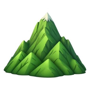 EMOJI DE MONTAÑA VERDE  sticker