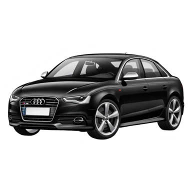 Audi car black sticker