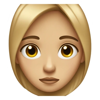 Tan sad girl sticker