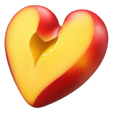 broken heart mango sticker