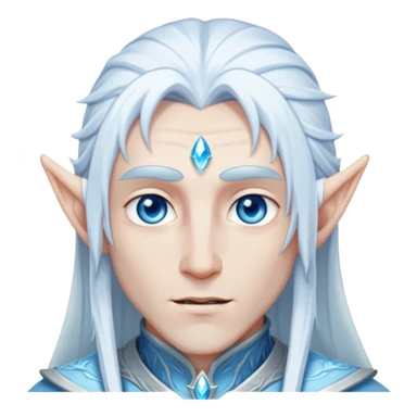 Male ice elf  sticker