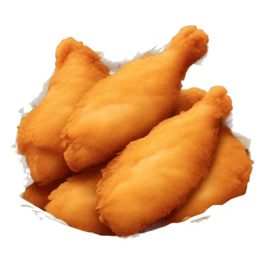 Chicken tenders in a basket  sticker