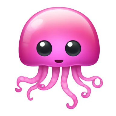 Jellyfish with a pink bow on it  sticker