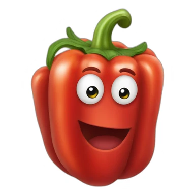 red bell pepper sticker