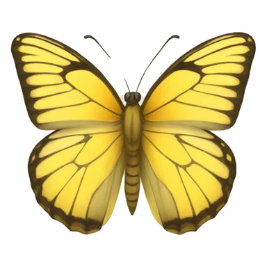Yellow butterfly sticker