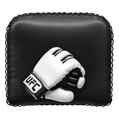 Black and white UFC Glove sticker