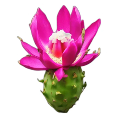 pitaya flower sticker