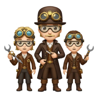 Steampunk Inventors sticker