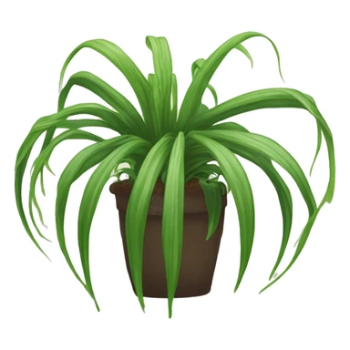 A magical sentient spider-plant who has a dirt ball at his center, and long tendrils￼ sticker