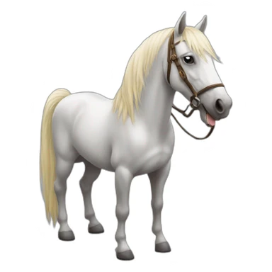 Cheval sur chat sticker