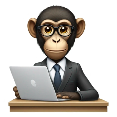 monkey CEO sticker