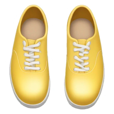 soft yellow bowlingshoes sticker
