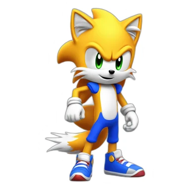 Sonic tails sticker