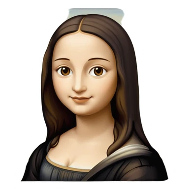 Mona Lisa painting sticker