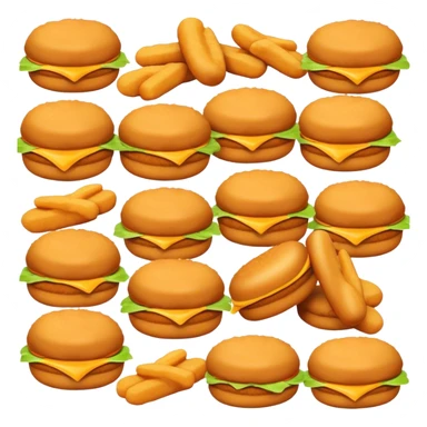 10 pc mcchicken nuggets sticker