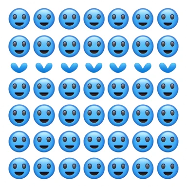 blue emojis sticker