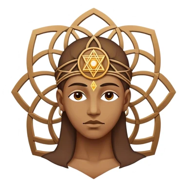 sacred geometry head sticker