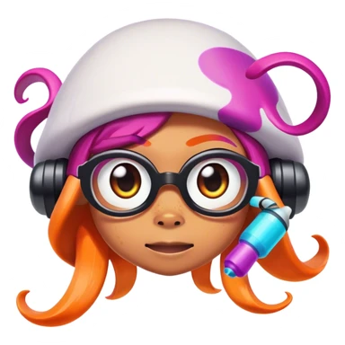 Inkling from the game "Splatoon" sticker