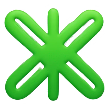 A green ‘plus’ sign sticker
