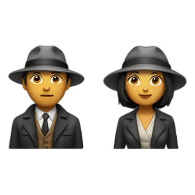 asian bonnie and indian clyde sticker