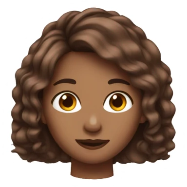 Sisters brown hair sticker