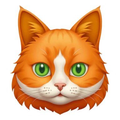 A cat with annoying face sticker