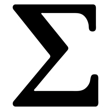 sigma symbol icon sticker