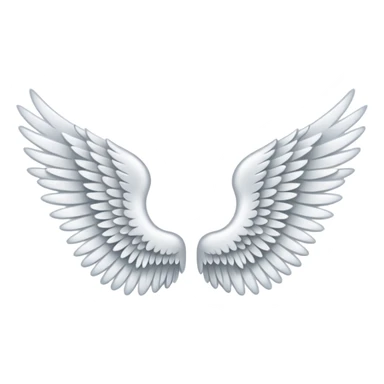 this is perfect. more please? angel wing designs sticker