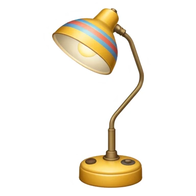 patterned desk lamp sticker