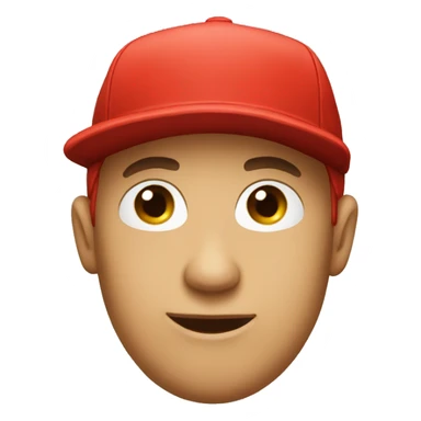 Plain Red cap sticker