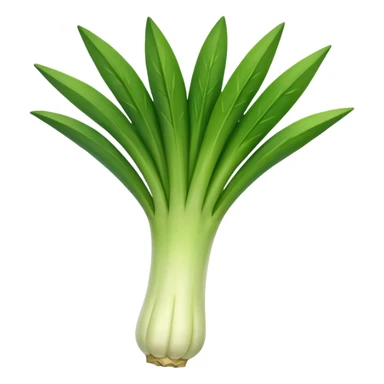 A leek emoji for slack sticker