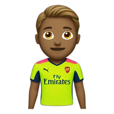 Arsenal neon shirt sticker