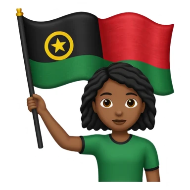 african american flag  sticker