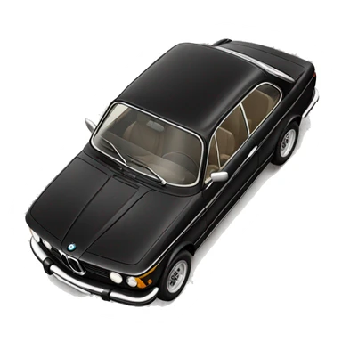 Vintage black bmw  sticker
