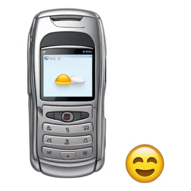 silver Motorola Razr V3 mobile device with the iconic clamshell design. sticker