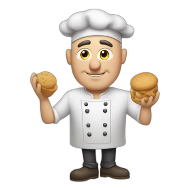 humble baker gru sticker