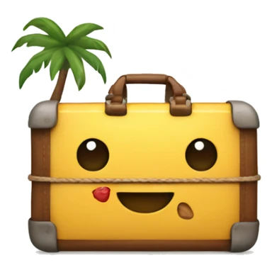 Cacheada com mala de viagem  sticker