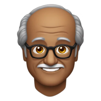 Actor rajinikanth with glasses sticker