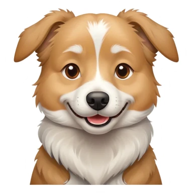 Happy senior dog  sticker