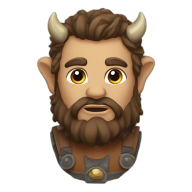 Minotaure costaud sticker