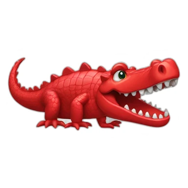 red crocodile with akimbo sticker