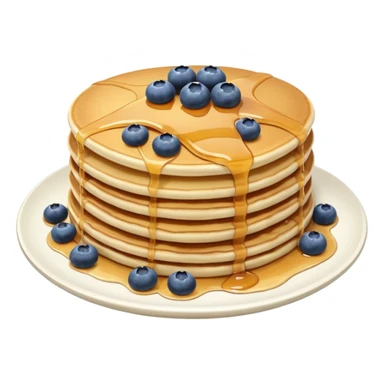 Pancake topped with blueberries sticker