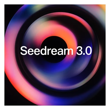 remake this and make "Seedream 3.0" bit bigger sticker