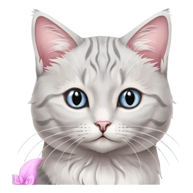 Лунный котик с сердцем sticker
