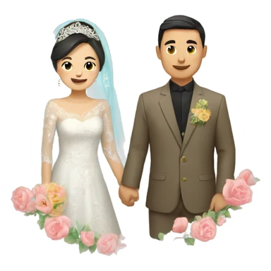 Kazakh wedding  sticker