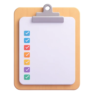 emoji for data validation, clipboard with a checkmark sticker