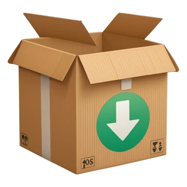 make delivery box in light green color  sticker