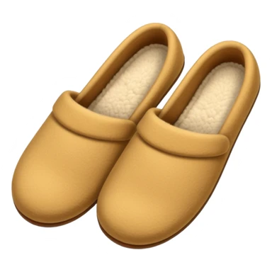cozy beige autumn slippers sticker
