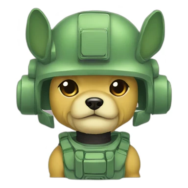 zaku with dog ears sticker